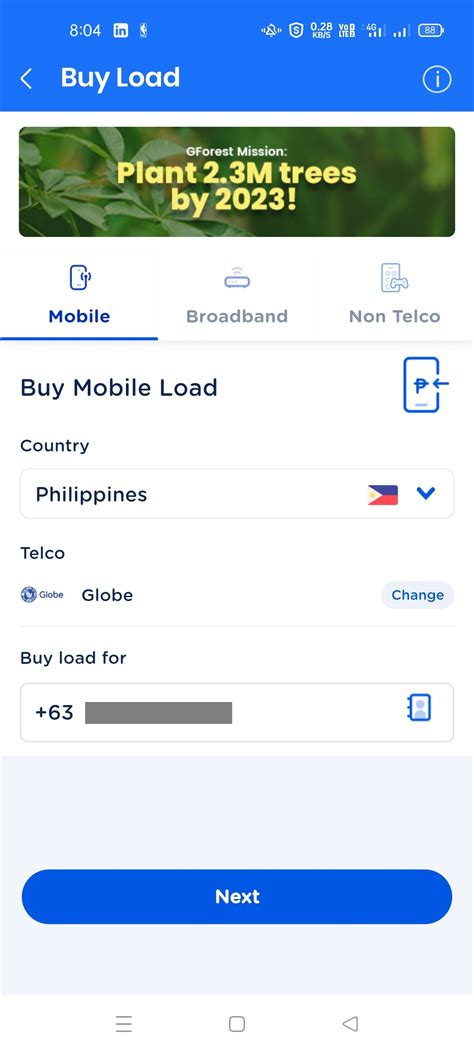 Buy Load With GCash .